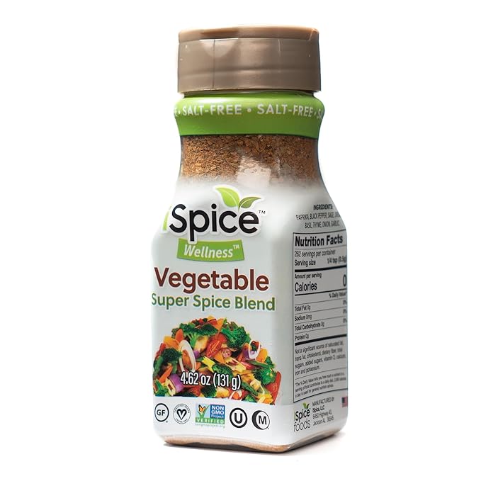 iSpice - Salt-Free | Sugar free | 100% Pure Wellness Vegetable Fat Free Super Spice Blend | All
