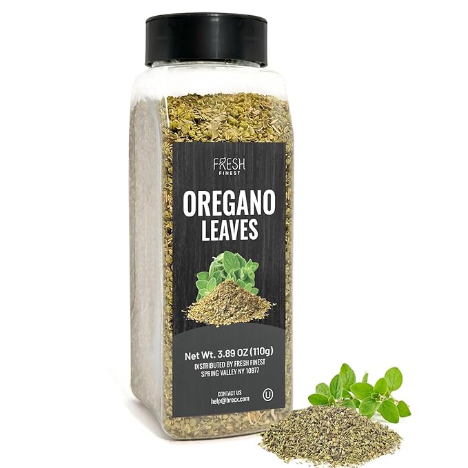 Fresh Finest Oregano 3.89oz - Premium Dried Oregano Leaves - All-Natural, Non-GMO, Gluten-Free