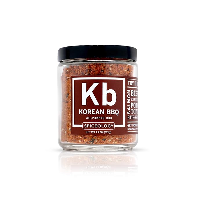 Spiceology - BBQ Rubs Gift Set - 8-Pack of Large Spice Blend and Seasoning Jars - Steak, Chicken