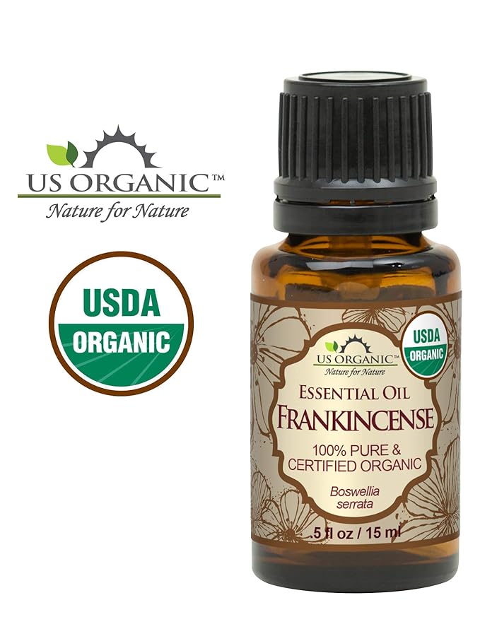 US Organic 100% Pure Frankincense Essential Oil, USDA Certified Organic, Steam Distilled, Boswellia