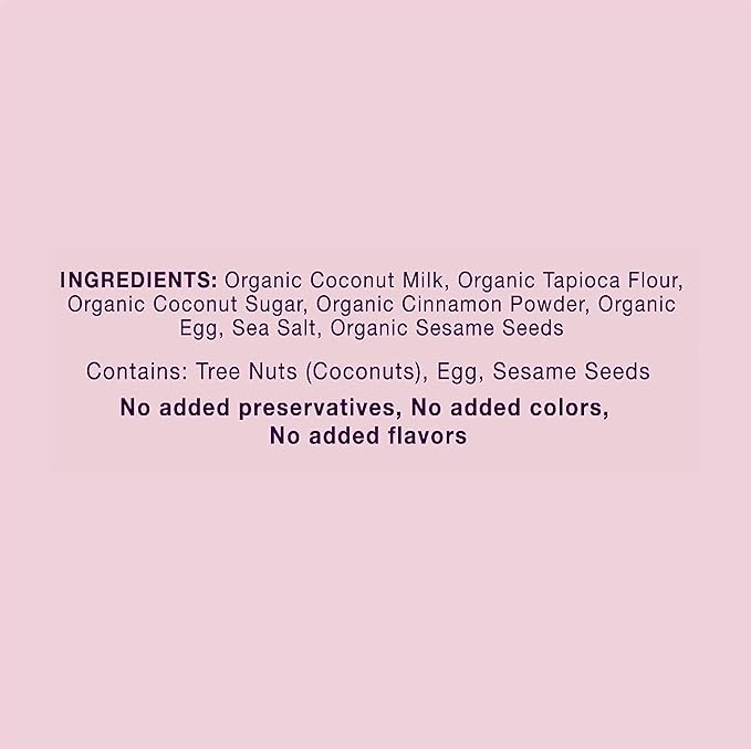 Cinnamon Coconut Crispy Rollers (2.8 oz bags) Ava Organics - Gluten Free, Non-GMO, Kosher