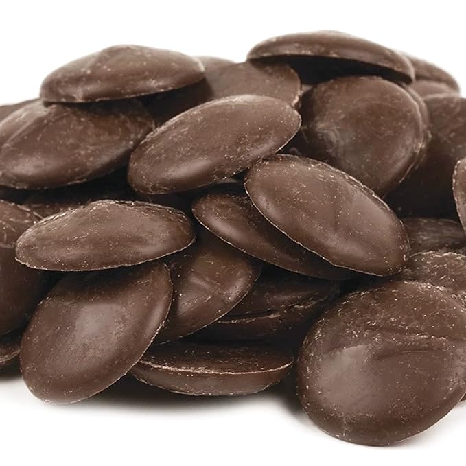 KIDU Chocolate Melting Wafers Bulk Bag Perfect For Dipping, Deserts, Baking And More (2 Pound, Dark)