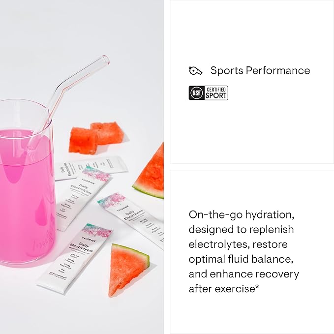 THORNE - Daily Electrolytes - Zero Sugar & Low-Calorie Electrolyte Drink Mix - Naturally Flavored &
