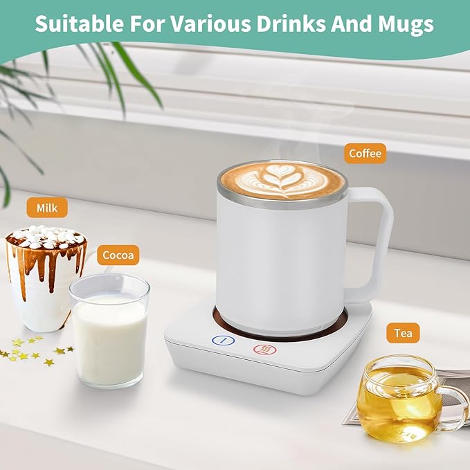 VOBAGA Coffee Warmer & Mug Warmer for Home Office Home Desk Use, Electric Cup Beverage Warmer with