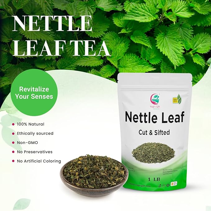 Stinging Nettle Leaves Dried 1 Lb | Cut and Sifted | Loose Nettle Herb Bulk | Non- Gmo, Ethically