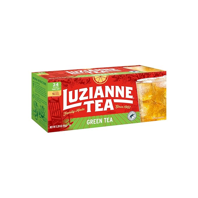 Luzianne Green Tea Bags, Family Size, 24ct Box (Pack of 1)