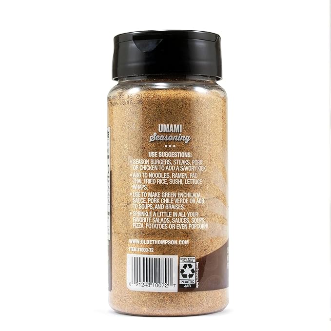 Olde Thompson Umami Seasoning, Savory Mushroom Seasoning Blended with Onions & Peppers, 6.8 Ounce