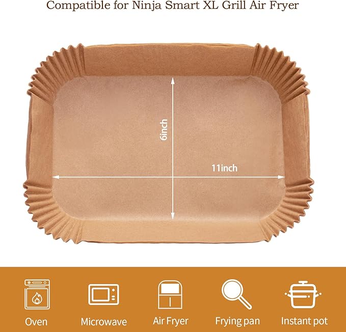 Air Fryer Liners For Ninja Foodi Smart Xl Air Fryer,120Pcs Air Fryer Disposable Paper Liner