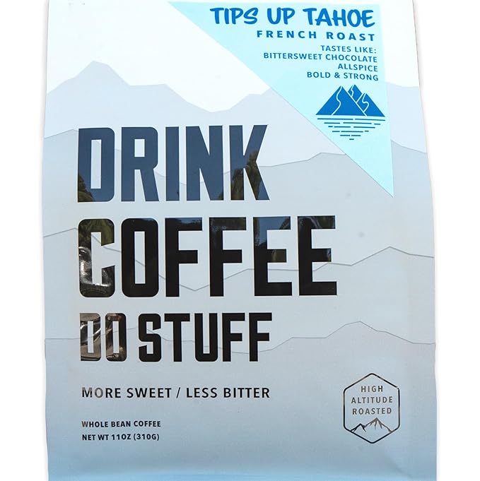 DRINK COFFEE DO STUFF, Blend, 2 Pound Bag, Whole Bean, Sweet, Chocolate, Caffeine, Organic, Lake