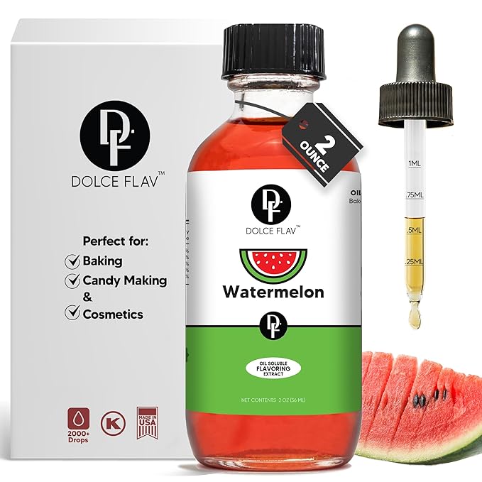 Dolce Flav Watermelon Extract ??2 Ounce Oil-Soluble Kosher, Sugar-Free, Concentrated Juicy