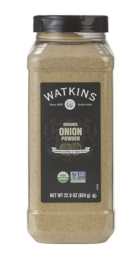 Watkins Gourmet Spice, Organic Onion Powder, Bulk Food Service Size, 22 oz (Pack of 1)