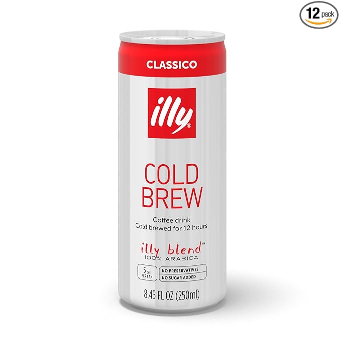 illy Ready To Drink Cold Brew Coffee - 100% Arabica, Smooth & Refreshing Taste - Convenient, Easy