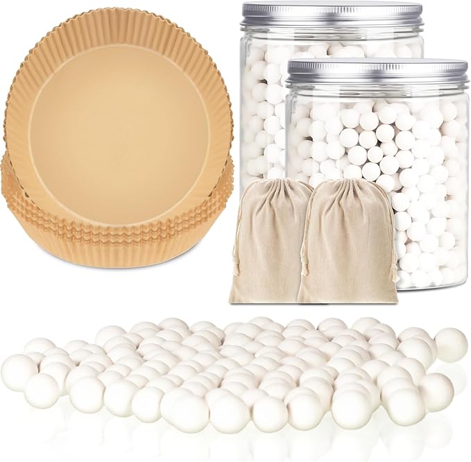 2 Pack White 2 lb Pie Weights for Baking Crust Ceramic Weights Blind Baking Beads with 50 Pcs