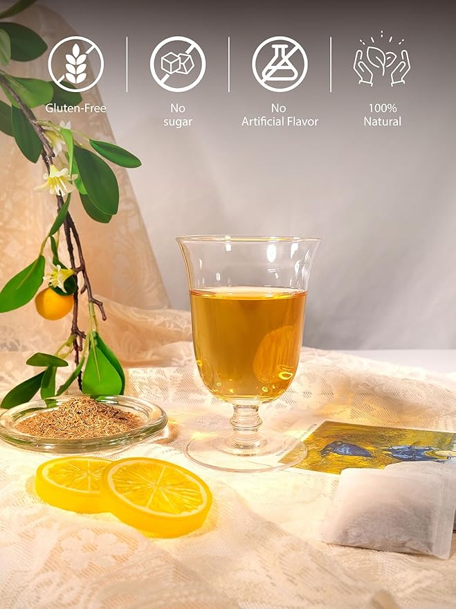 TeeLux Lemongrass Tea Bags, Pure & Natural Lemongrass Herbal Tea, Refreshing & Smooth Taste