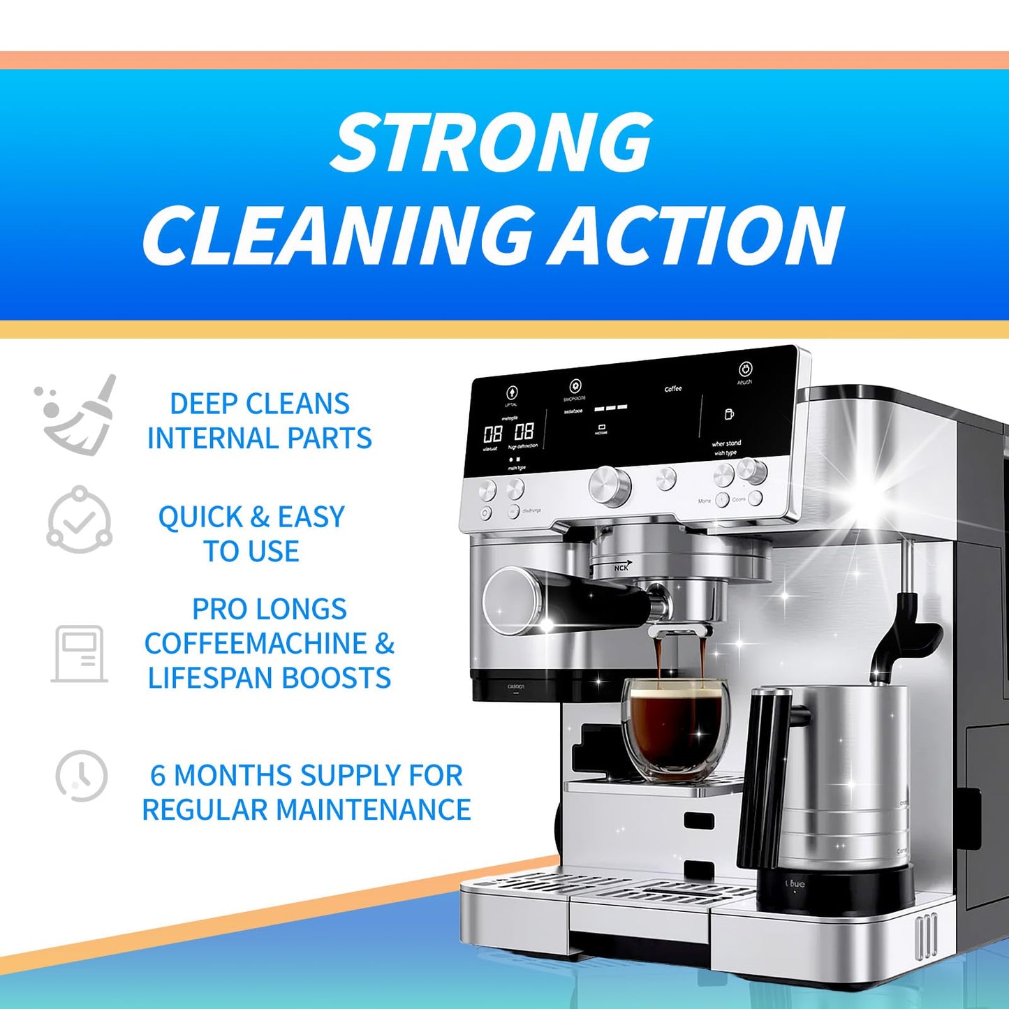 OCTPLAY ​Espresso Cleaning Supply Kit for Ninja Luxe Cafe, 6 Month Supply, Descale Packets