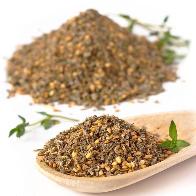 Za'atar Seasoning 7 Oz | Mediterranean Spice Blend | Natural Zaatar Spice Mix with Marjoram