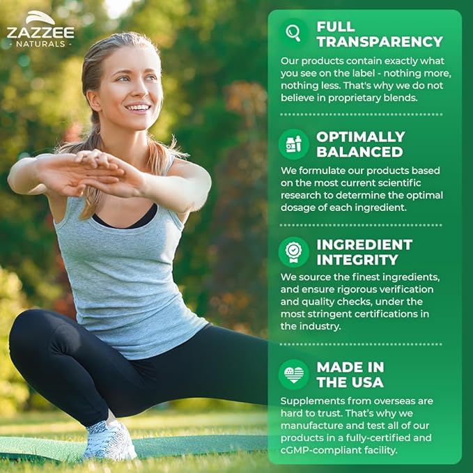 Zazzee USDA Organic Holy Basil 10:1 Extract, 6000 mg Strength, 120 Vegan Capsules, Concentrated and