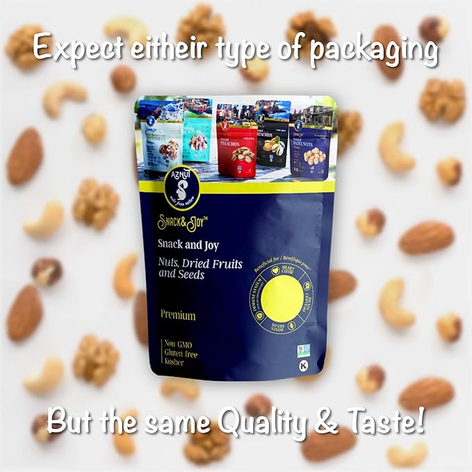 AZNUT Turkish Antep Roasted Salted Pistachios 2 LB, 100% Natural Premium Quality Class A, Non GMO