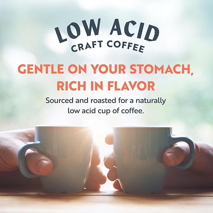 Clean Coffee Co. - Low Acid Medium-Dark Roast, Tested for Molds and Toxins, Papua New Guinea Blend