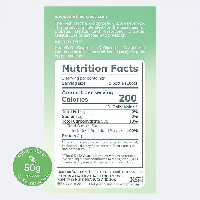 The Fresh Test, 50-gram Bottled Powder Drink Mix | Additive-Free, Non-GMO, Organic Ingredients |