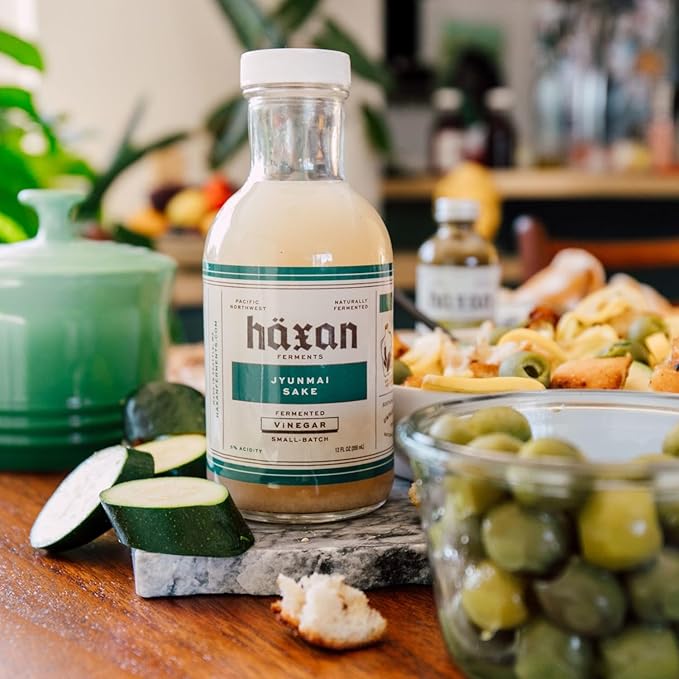 Haxan Ferments Jyunmai Sake Rice Vinegar - Made with Seattle-Brewed Tahoma Fuji Sake | Bright