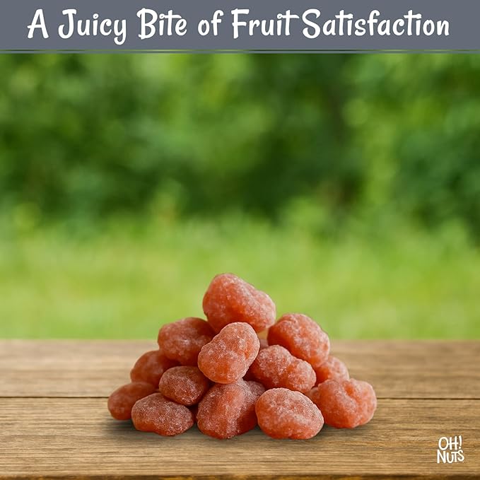 Oh! Nuts Dried Strawberries - 1 LB - Sweetened Dried Fruit - Dehydrated Fruit Bites - Packed in New