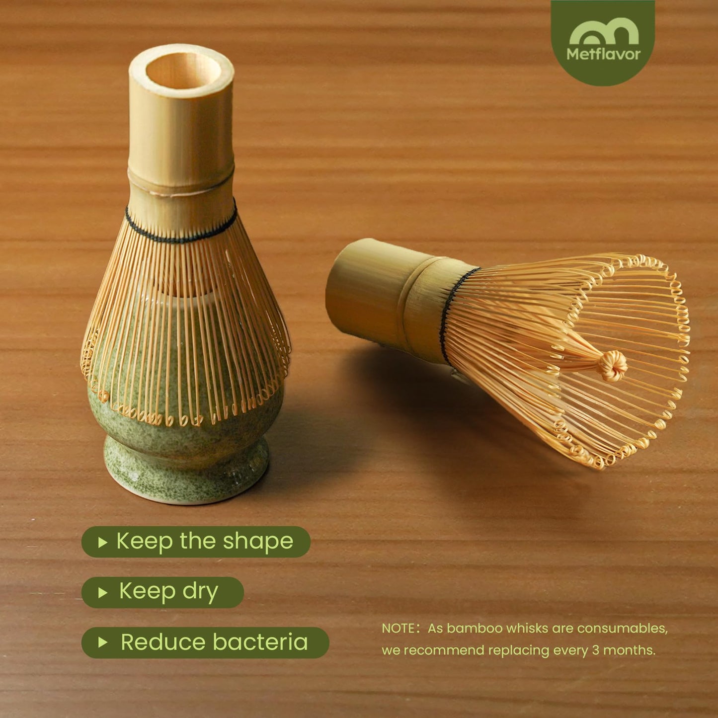 Matcha Whisk Set, Ceramic Bowl Matcha Kit & Handcrafted Bamboo Chasen, Complete 5 Pcs Matcha Set