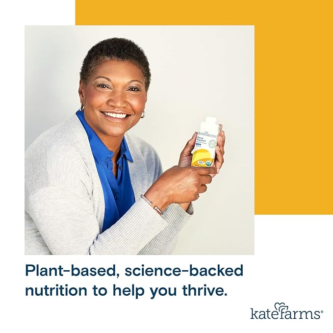 KATE FARMS Organic 1.8 Renal Support Shake, Vanilla, 20g Protein, 27 Vitamins and Minerals