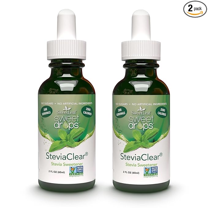 SweetLeaf Sweet Drops- Flavored Stevia Liquid Sweetener, Organic Stevia Extract, Zero Calorie