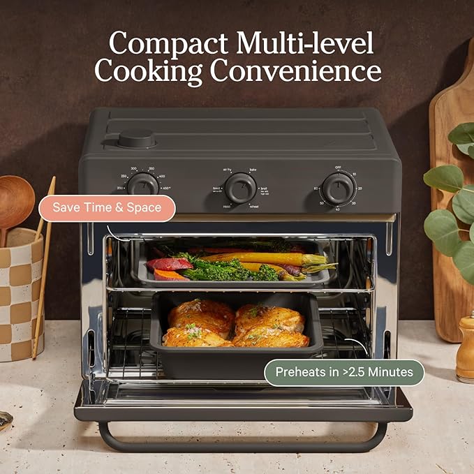 Our Place Wonder Oven Baker’s Kit – 3-Piece Toxin-Free Ceramic Nonstick Bakeware Set (8” Round, 8”