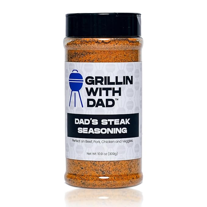 Grillin With Dad Steak Seasoning - Great Tasting Beef Seasonings - Contains Herb, Garlic and Spices