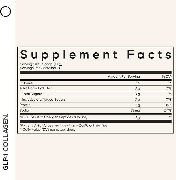 Codeage GLP-1 Collagen Powder Supplement - Nextida GC Collagen Peptides - GLP 1 Support