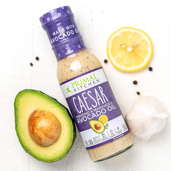 Primal Kitchen Ranch Dressing, Caesar Dressing, and Green Goddess Dressing & Marinade, Made with