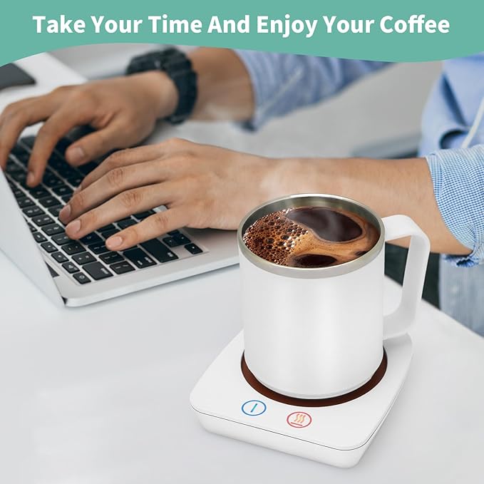 VOBAGA Coffee Warmer & Mug Warmer for Home Office Home Desk Use, Electric Cup Beverage Warmer with