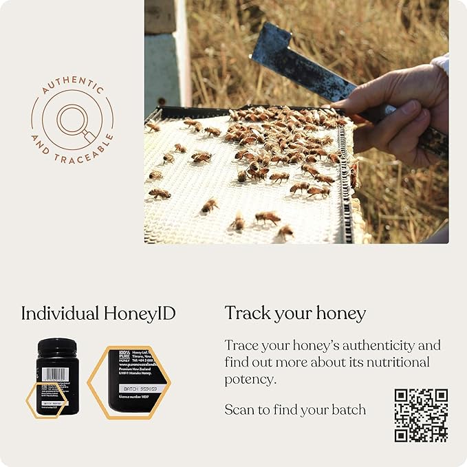 100% Pure New Zealand Honey - Certified UMF 10+ (MGO 261+) Raw Manuka Honey, 8.8 Oz (250g)