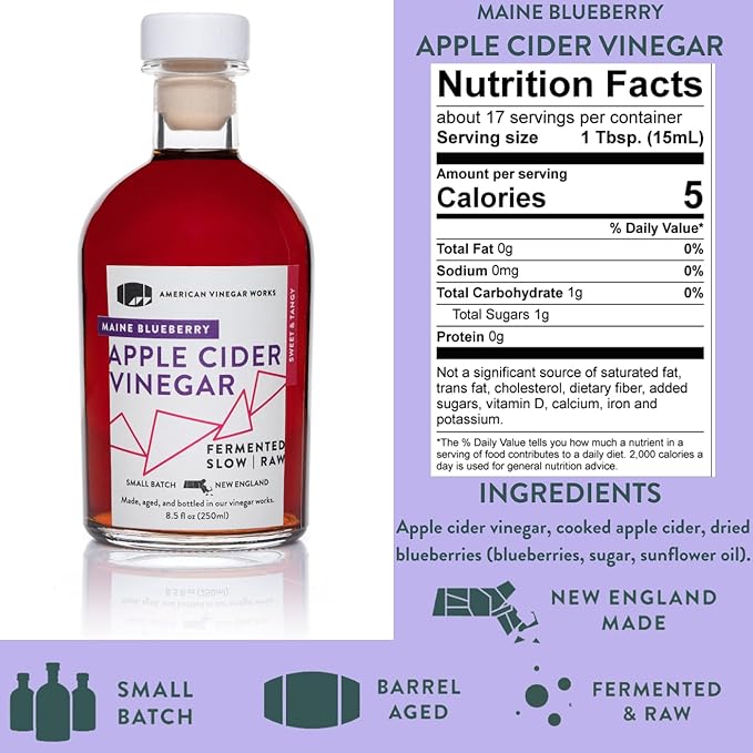 American Vinegar Works - Cider Lovers Vinegar - Includes Apple, Cranberry Apple, Hot Apple, and