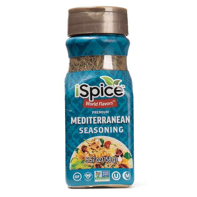 iSpice - MEDITERRANEAN SEASONING World Flavor Super Spice Blend | All Natural | Ready to use as is