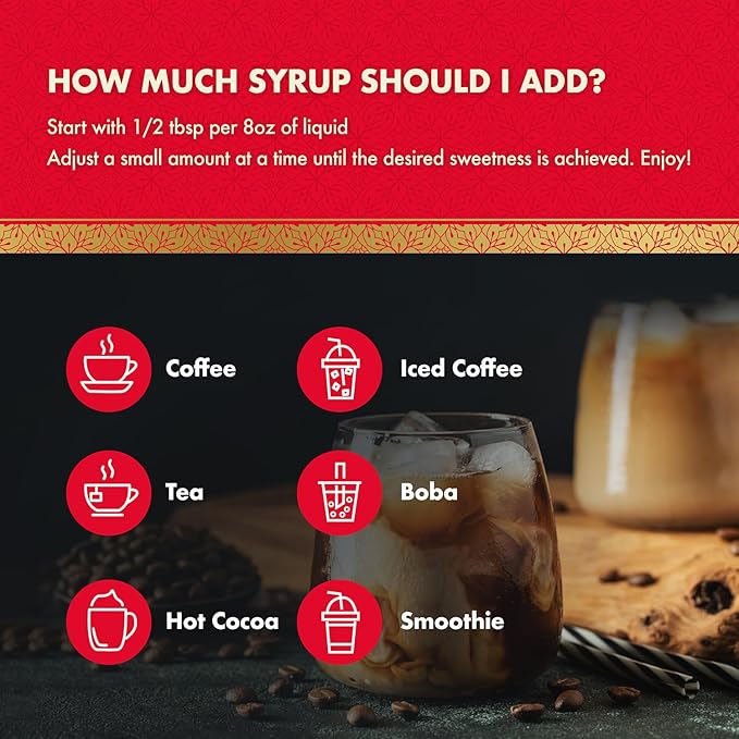 ChocZero Sugar Free Vanilla Syrup for Coffee - Keto Flavoring Syrups - Low Calorie Simple Syrup for