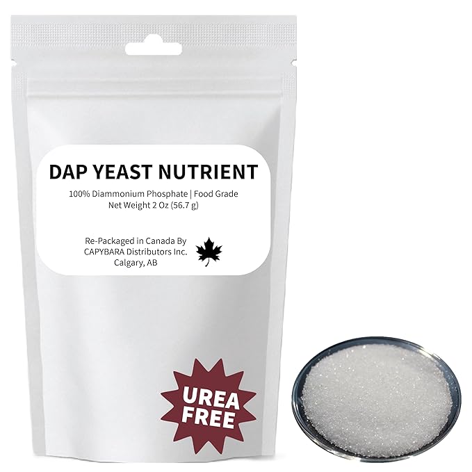 Yeast Nutrient 100% DAP - 2 Oz (56.7 g) - Food Grade Diammonium Phosphate (DAP) - Use in Winemaking