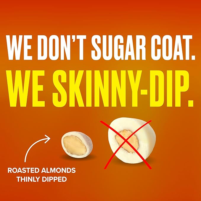 SkinnyDipped Maple Kiss Almonds, Healthy Snack, Plant Protein, Gluten Free, 3.5 oz Resealable Bags