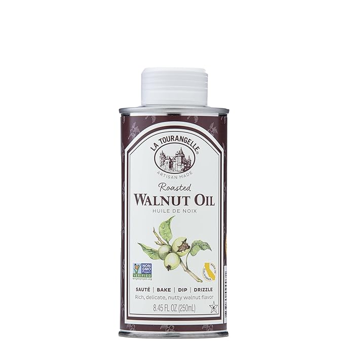 La Tourangelle, Roasted Walnut Oil, Plant-Based Source of Omega-3 Fatty Acid, Cooking, Baking, &