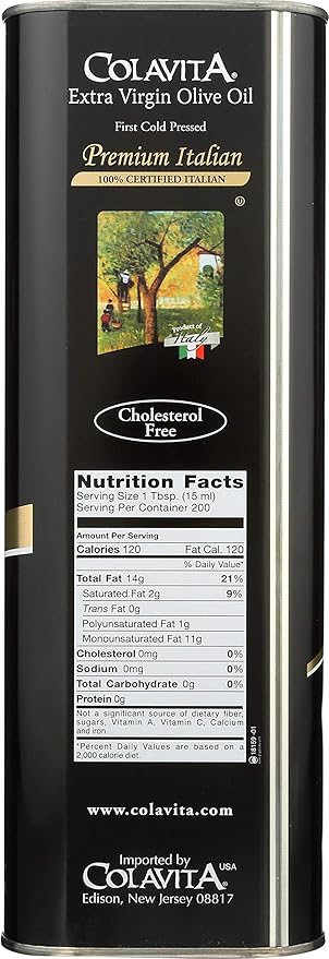 Colavita Premium Italian Extra Virgin Olive Oil Tin, 101.4 fl. oz. Tin