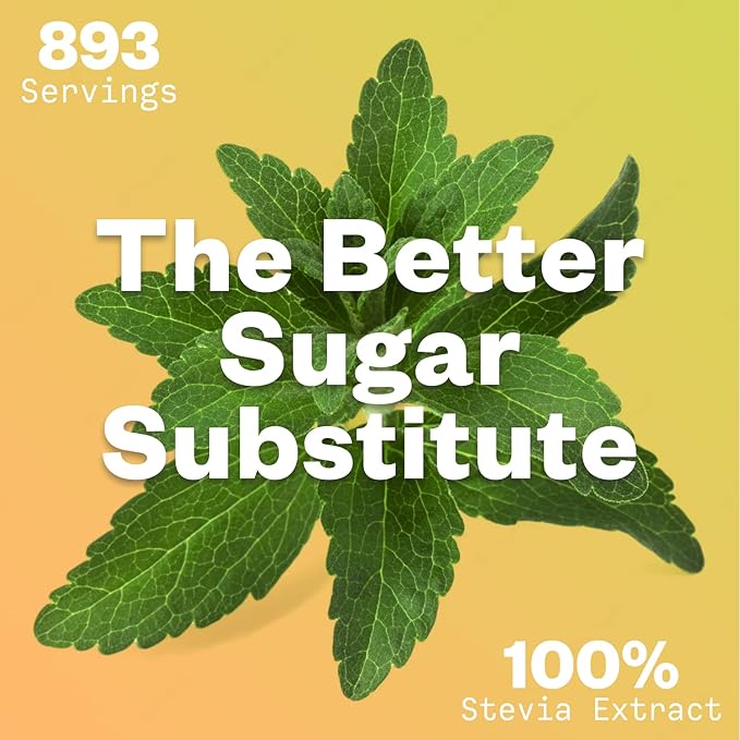 Purisure Stevia Concentrated Powder,125 g, Premium Zero Calorie Sweetener - Powdered Pure Stevia