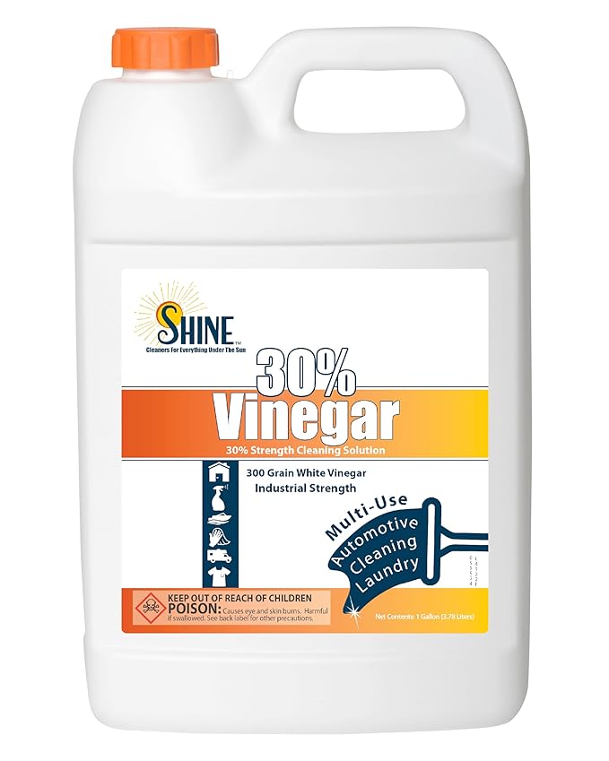 30% Concentrated Vinegar Gallon - Makes 6 Gallons of Finished Solution - For Home and Outdoor Use