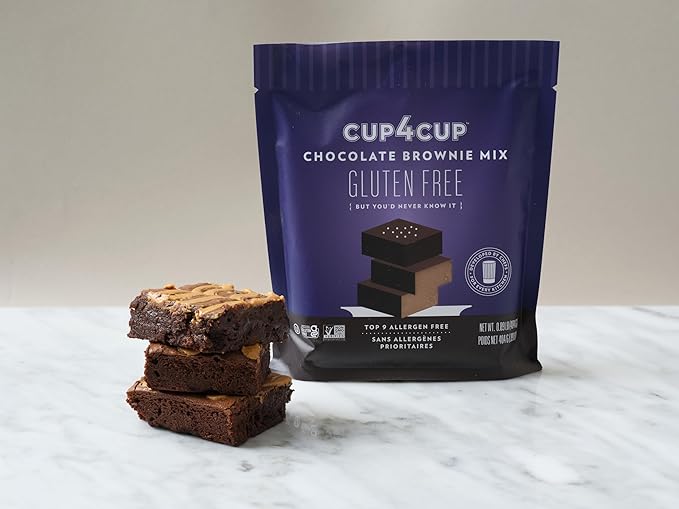 Cup4Cup Chocolate Brownie Mix, 14.25 Ounces, Certified Gluten Free, Dairy Free, Non-GMO, Kosher