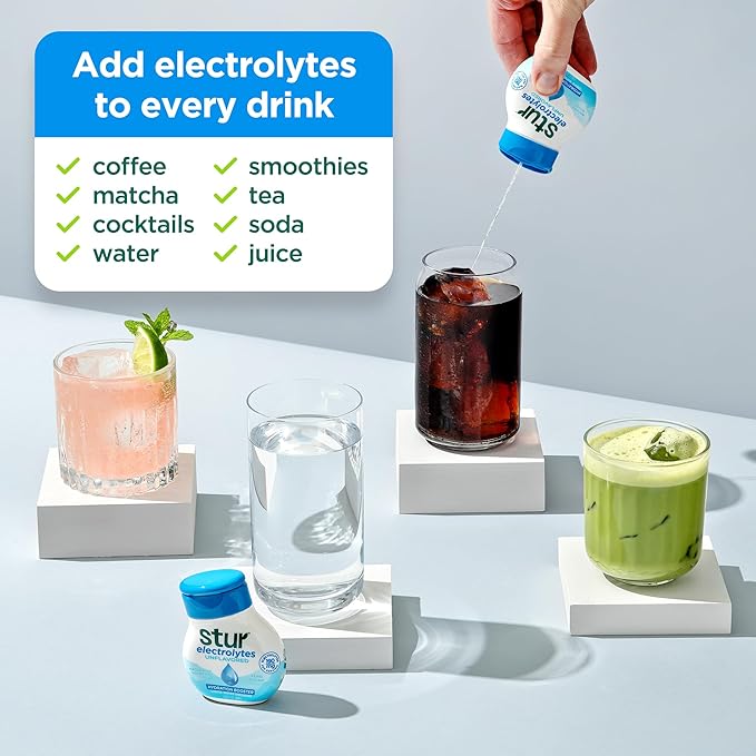 Stur Electrolyte Drops | Trace Minerals for Instant Hydration | No Sugar, No Sweeteners | Zero