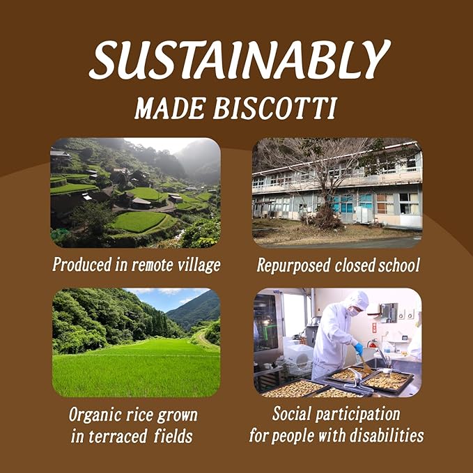 Biscotti Low Carb Almond Cookies Snacks 5 oz (142 g), Kabocha Squash & Azuki Beans, No Gluten (1