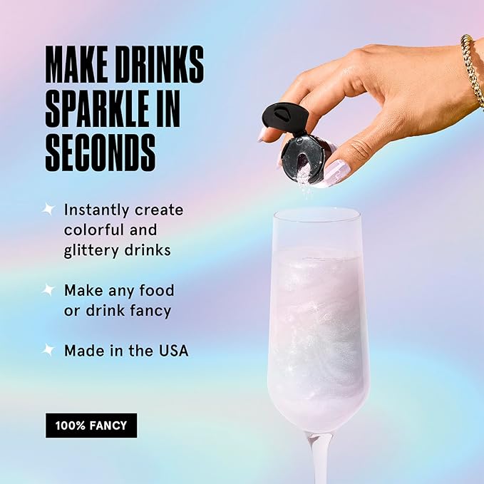 Fancy Sprinkles Moonstone Iridescent Premium Edible Glitter, 100% Edible Glitter for Sparkling Food