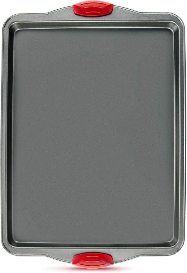 Boxiki Kitchen Nonstick Baking Sheet Pan – Heavy-Gauge Carbon Steel, Warp, Dent, and Rust-Resistant
