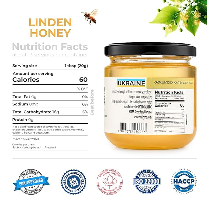 HONIGMA® Raw Honey | Exquisite Taste | 100% Pure | Unpasteurized | Unfiltered | Partially